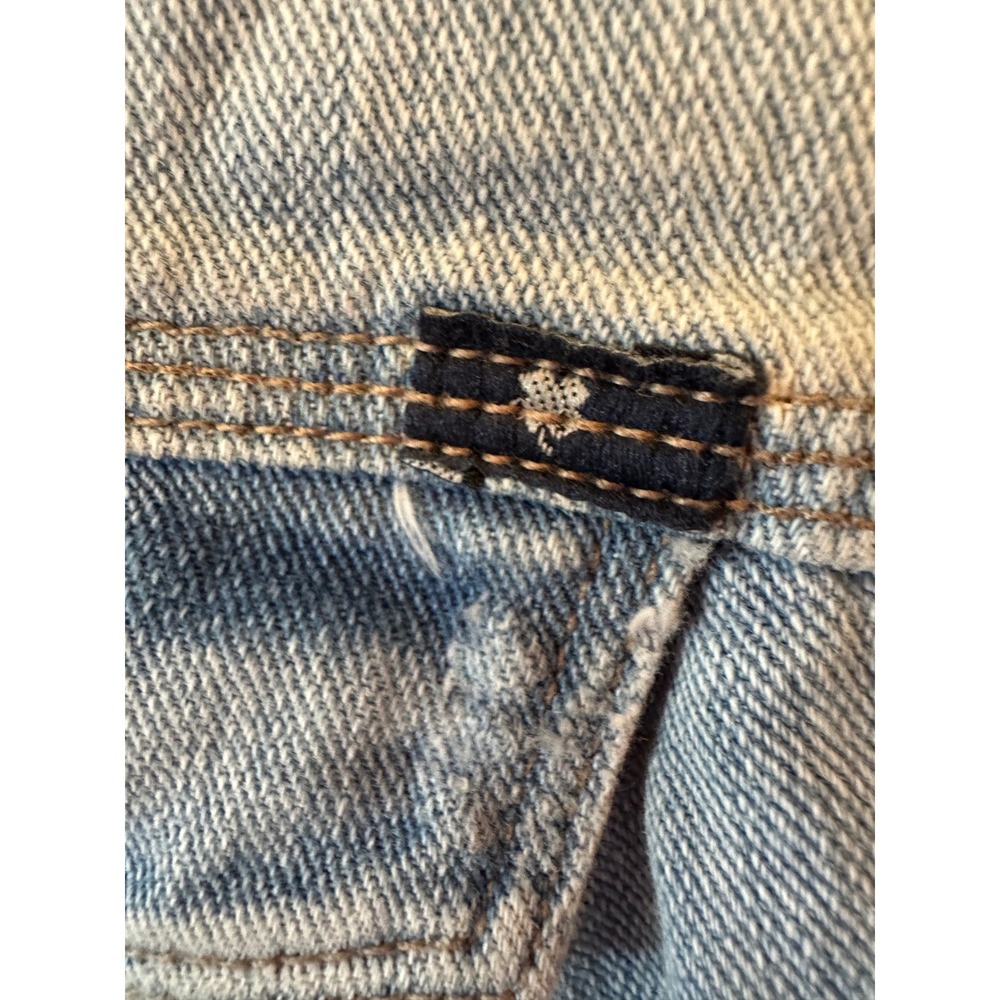 Lucky Brand Handcrafted 1990 Denim Trucker Jacket Light Wash Blue Mens Medium - Picture 5 of 14